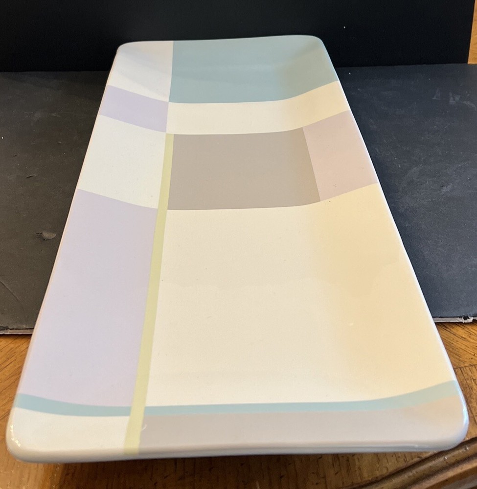 Hotel Collection By Charter Club , Java Blue, Rectangular Platter 20”x 8”