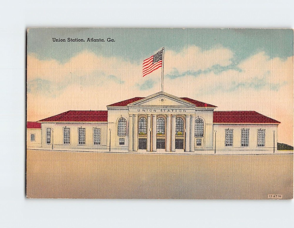 Postcard Union Station Atlanta Georgia USA