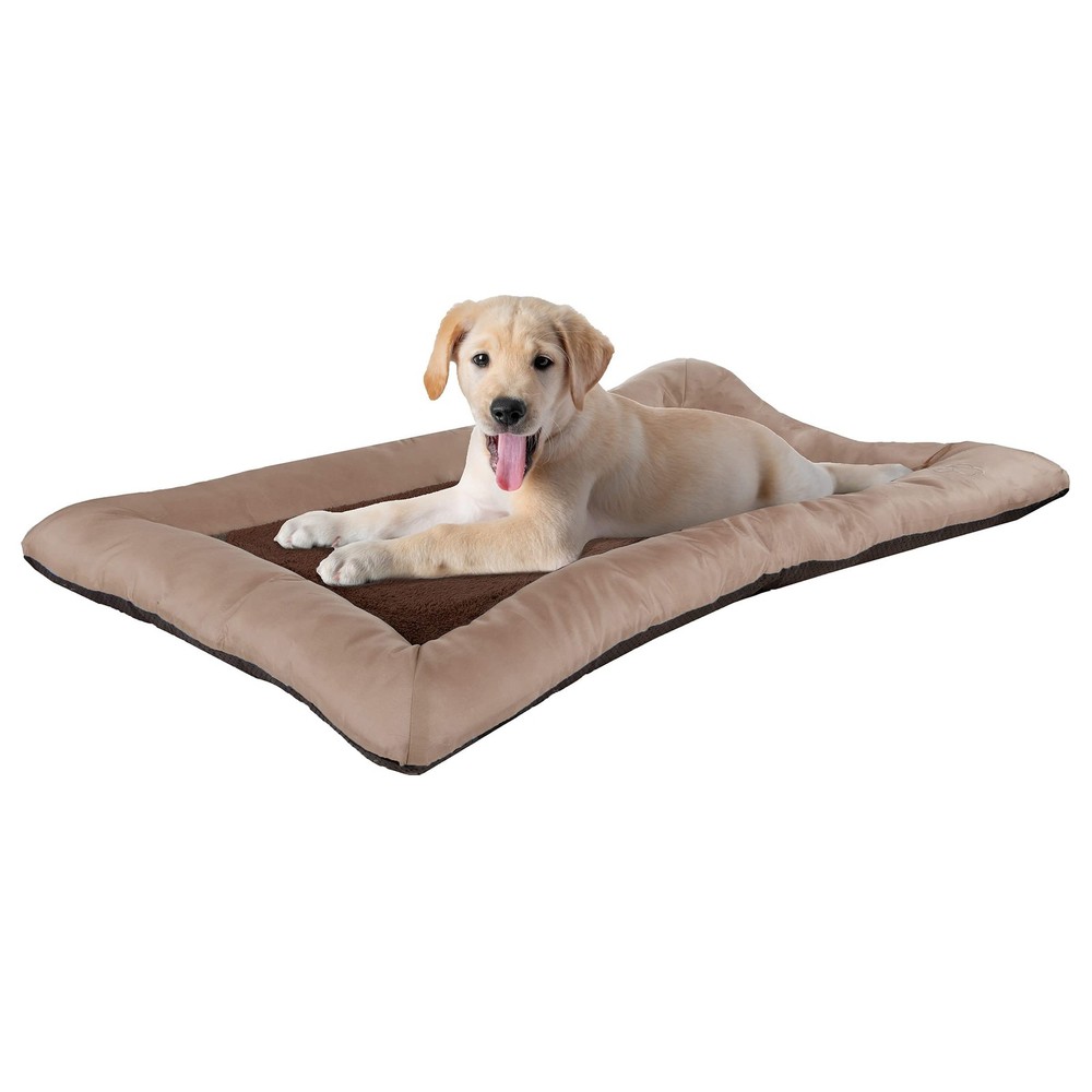 Dog Bed - 43x29 Pet Bed with Sleep Surface, Memory Foam, Non-Skid Bottom