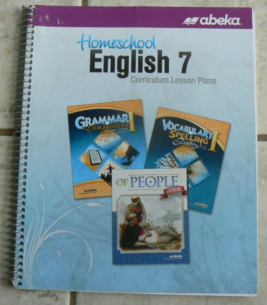 ABeka ENGLISH 7 Curriculum Lesson Plans Spiral 2018,spelling,grammar,literature