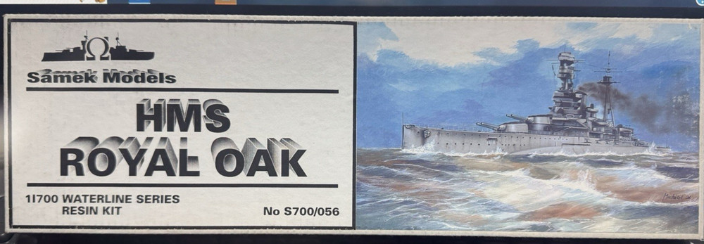 ROP o.s. Samek Models 1/700 British Battleship HMS Royal Oak Resin Ship Kit