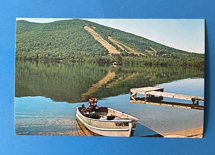 Postcard Mt. Pleasant Mountain And Moose Pond Bridgton, Maine
