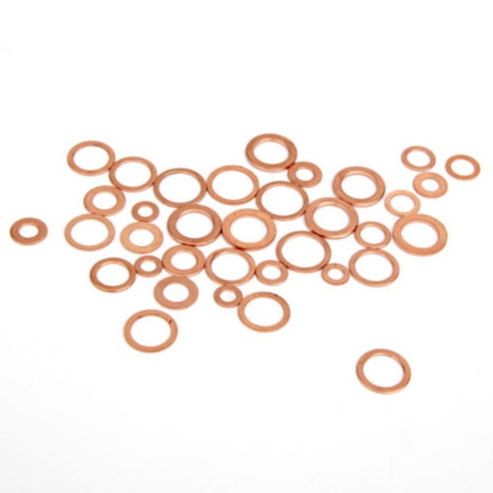 300PCS Flat Washers Screws Water Pumps Gasket Copper Lock Washer