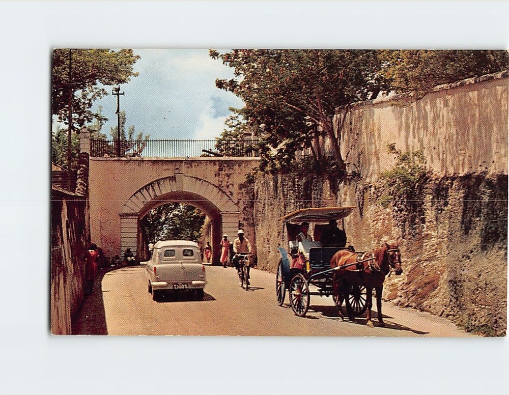 Postcard Gregory Arch Old Nassau Bahamas