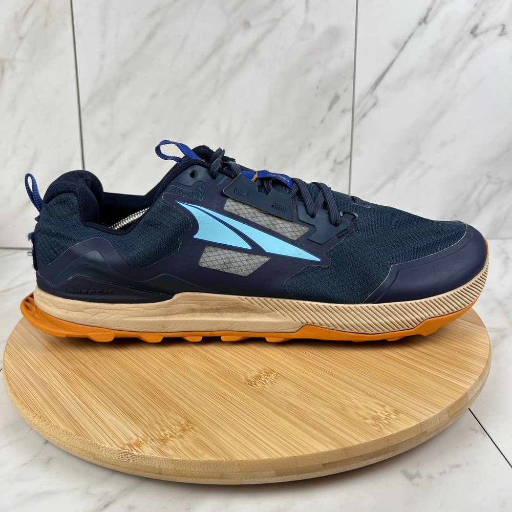 Altra Lone Peak 7 Mens Size 14 Navy Blue Hiking Trail Running Shoes AL0A7R6H445