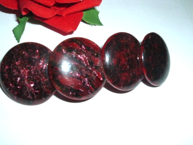 Vintage Marbled Red Wine Celluloid 3.5