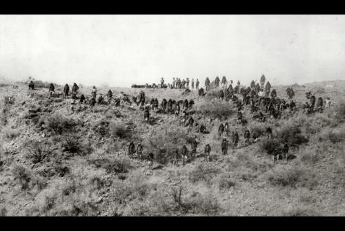Photo:Armed Apaches on hillside,c1886,CS Fly