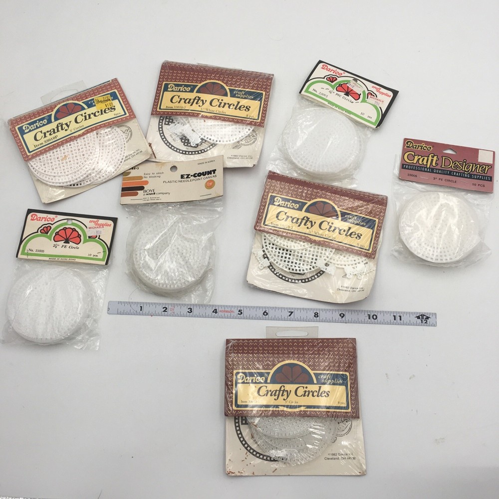 Darice Plastic Canvas Circles Blanks Needlework Supplies 8 Packs 3” Craft 2.78