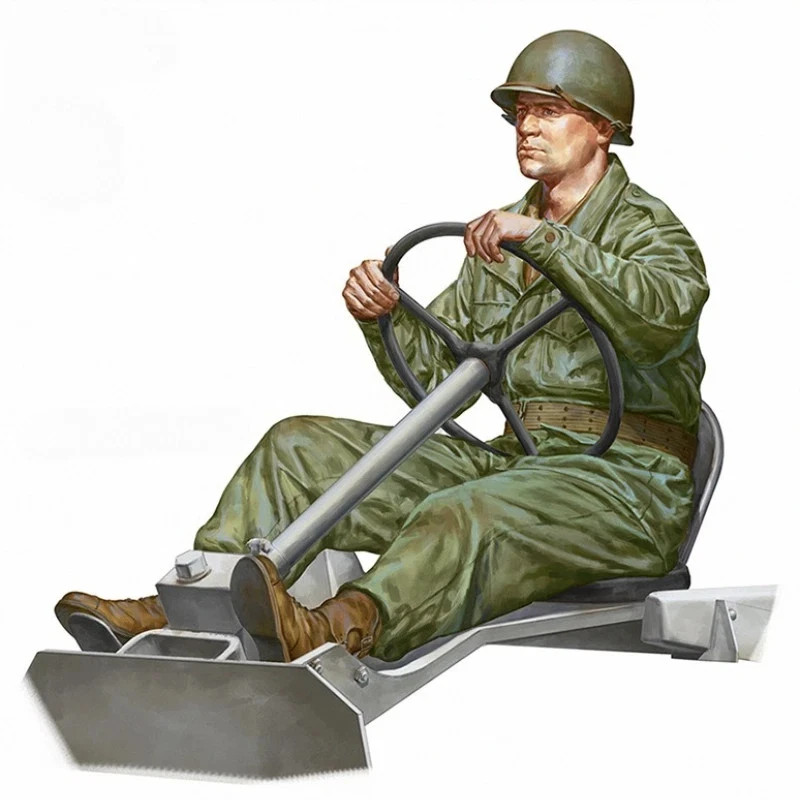 1/16 Scale US M8 Armored Vehicle Driver Resin Model Kit Unpainted Unassembled