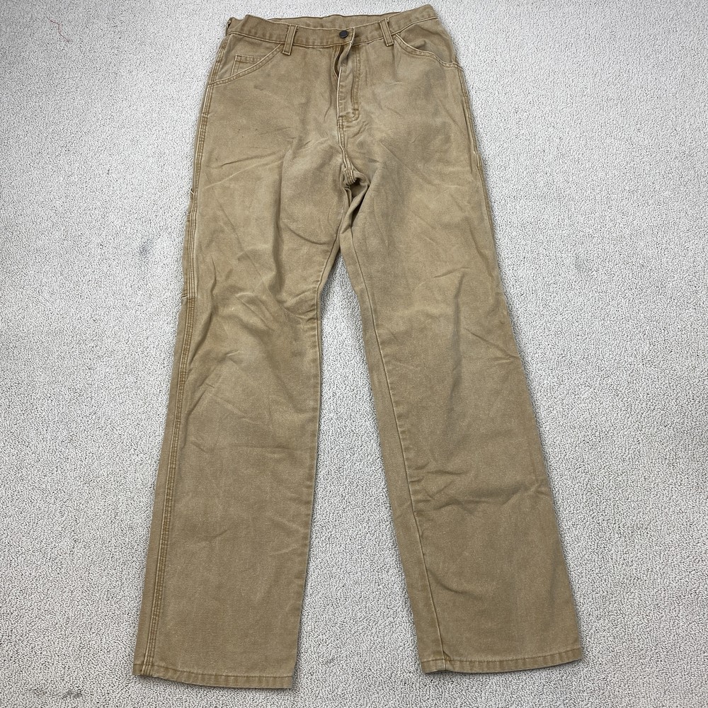 Dickies Mens 30x32 Brown Work Pants Durable Casual Preppy Fit