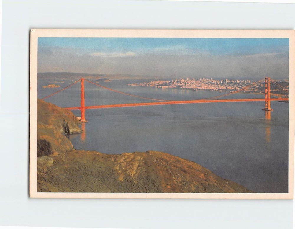Postcard Golden Gate Bridge San Francisco California USA