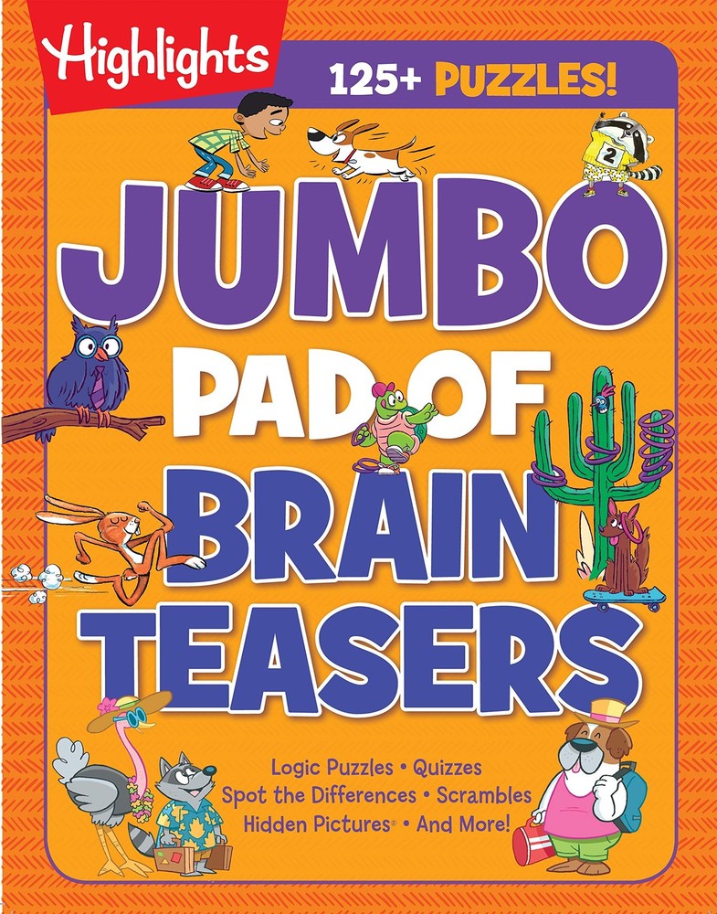 Jumbo Pad of Brain Teasers (Highlights Jumbo Books & Pads) by Highlights
