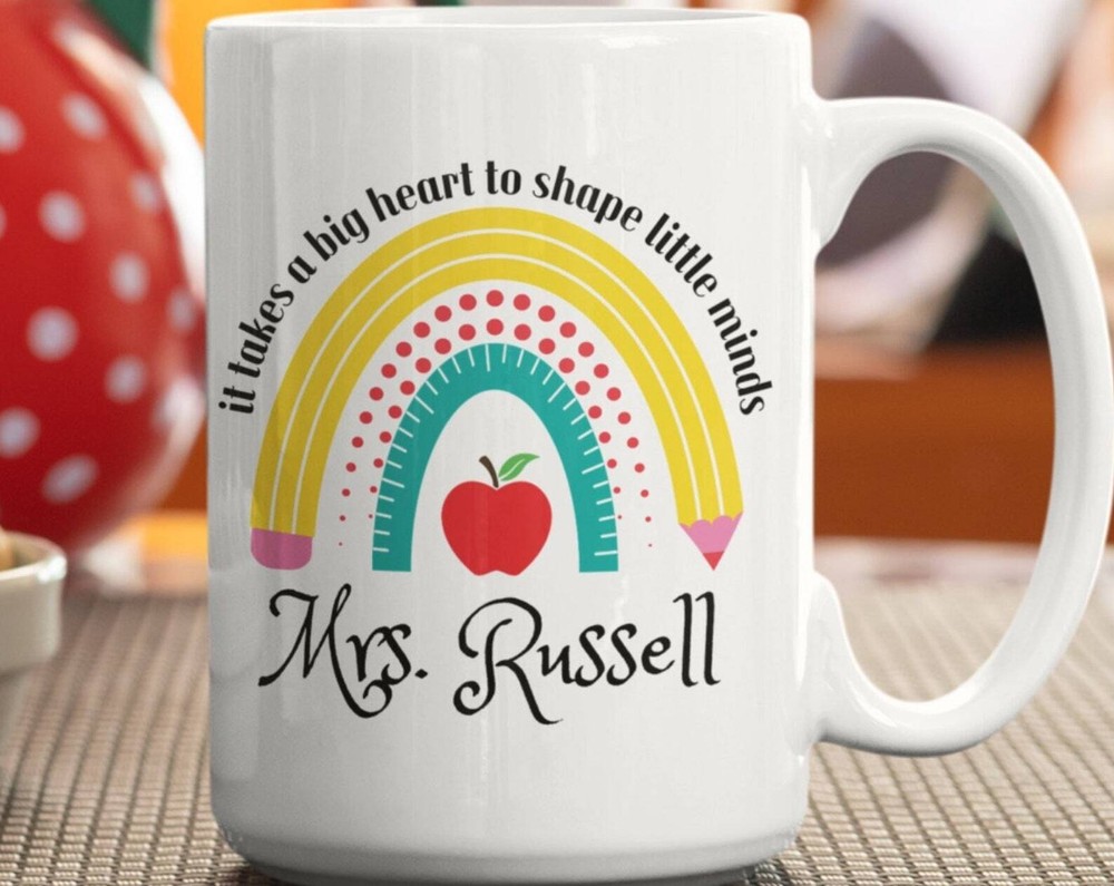 Personalized Teacher Coffee Mug Teacher Appreciation Gift Teacher Name Mug
