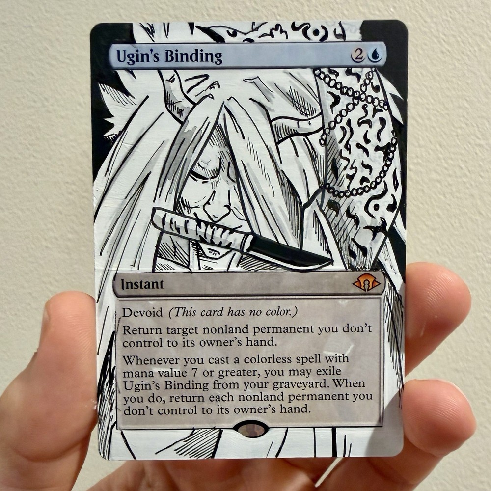 Ugin's Binding - Naruto Manga - Hand Painted Alter