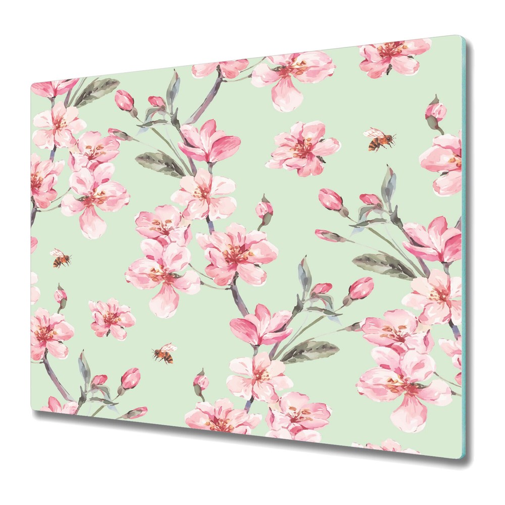 Glass Surface Protector Japan Flowers oriental branch tree blooming romantic