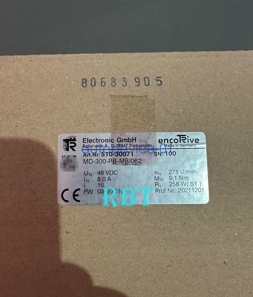 TR-Electronic 510-30071 MD-300-PB-MBI062 electrical machinery New DHL/FedEx