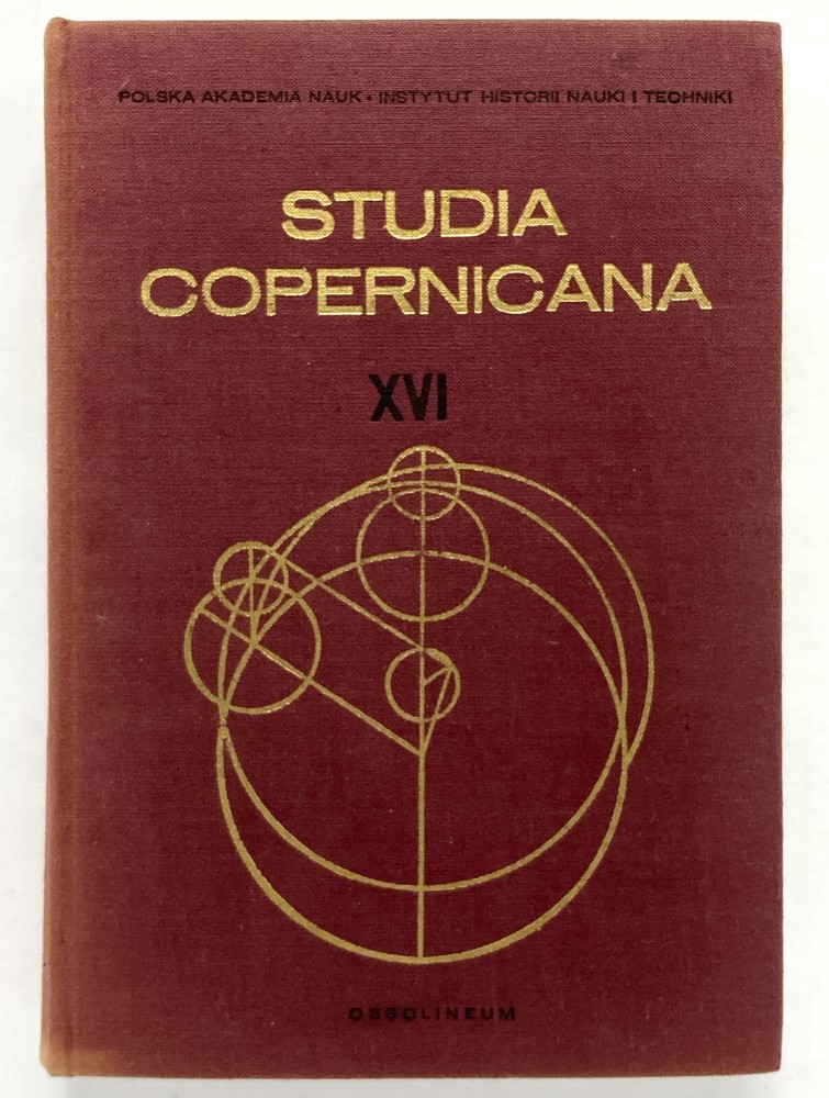 SCIENCE AND HISTORY Studies in Honor of Edward Rosen - Polish Academy of Science-image