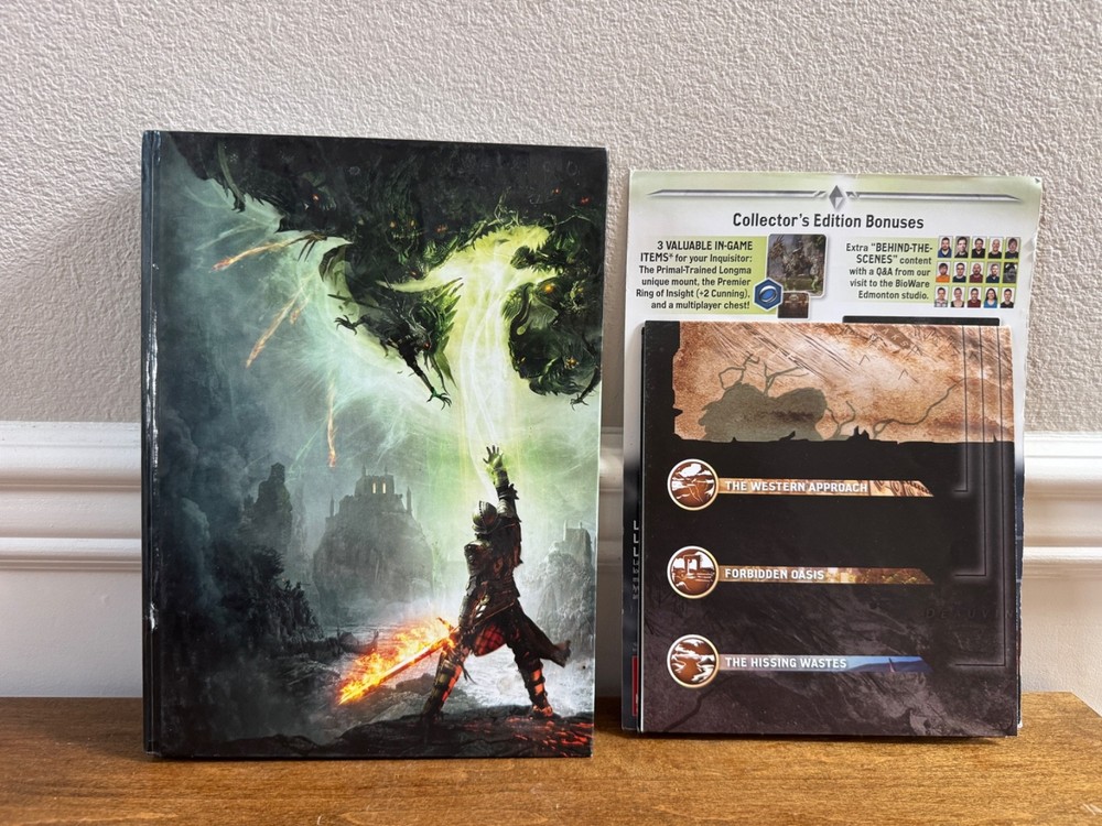 Dragon Age Inquisition Collector's Edition Hardcover Strategy Guide Prima W/ Map
