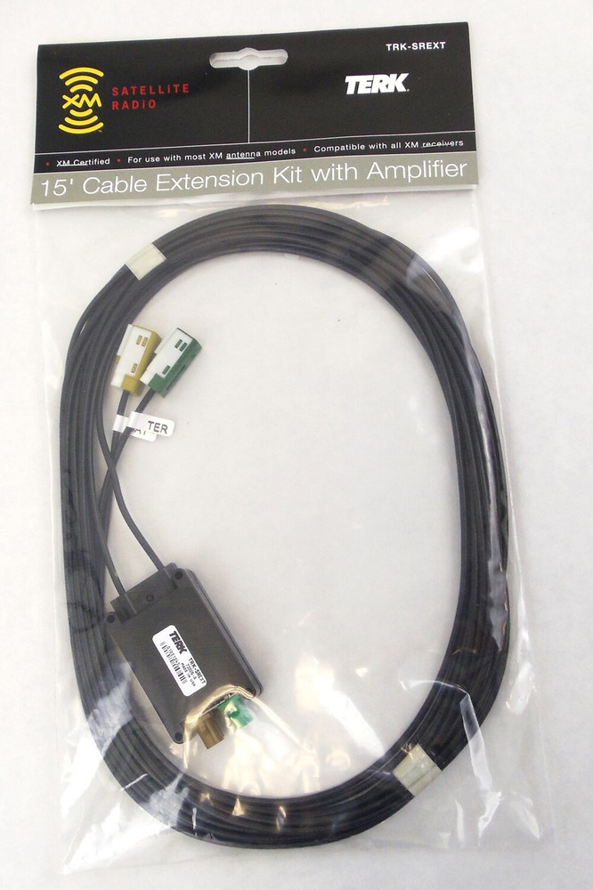 Barjan 30347 Terk 15' Xm Certified Extension Cable Kit With Amplifier Is Compati