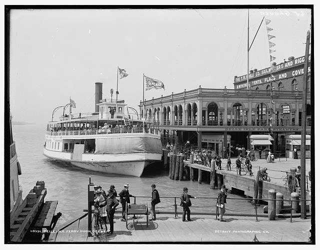 Photo:Belle Isle Ferry Dock Detroit Steamship