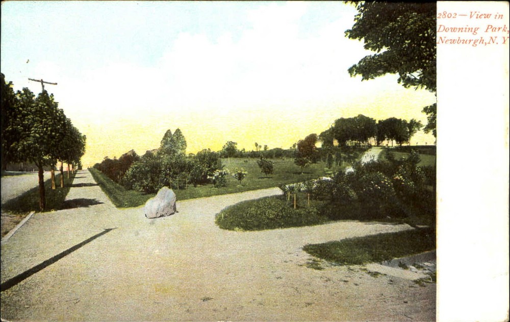 Downing Park Newburgh New York NY UDB c1910 vintage postcard