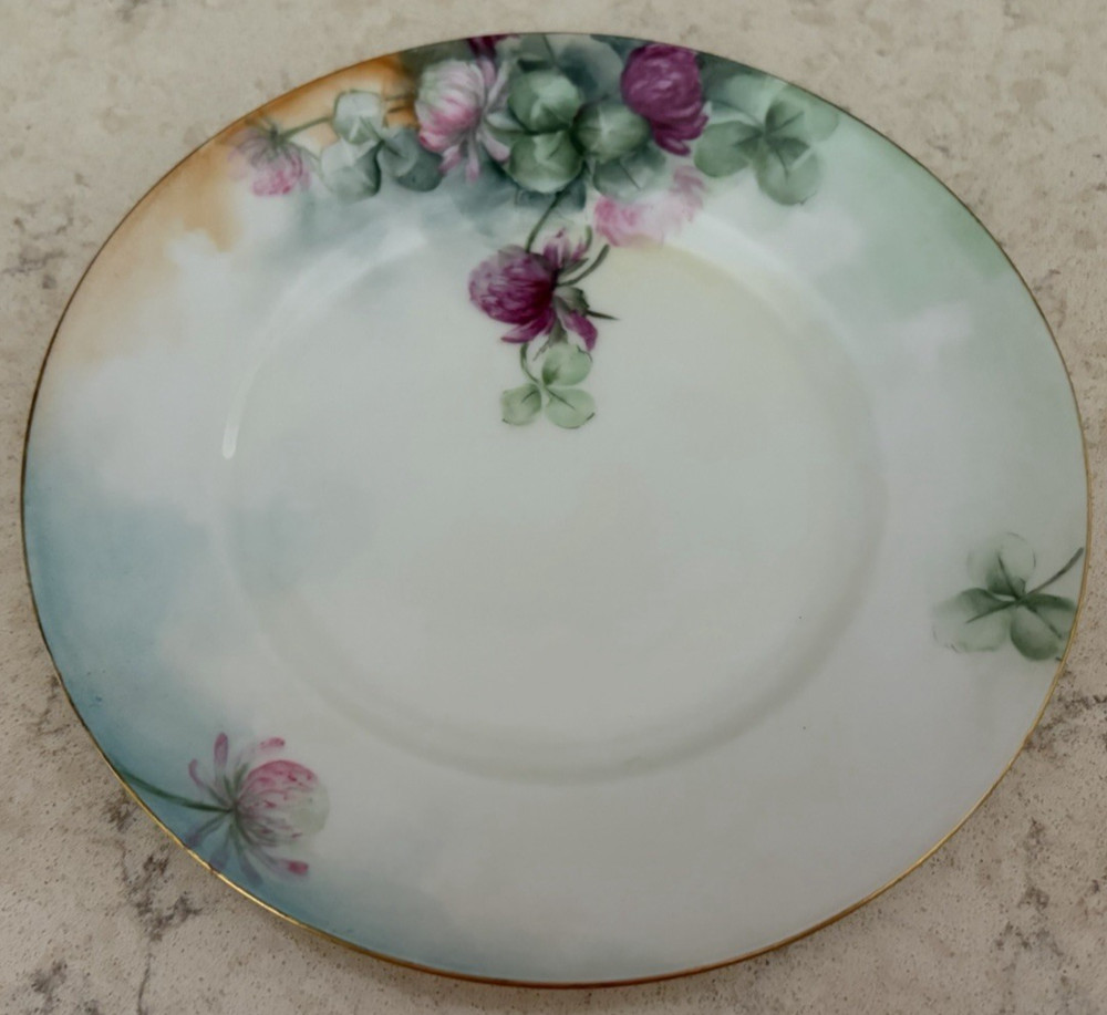 Antique Limoges  P& P France Hand Painted  Signed Plate  6
