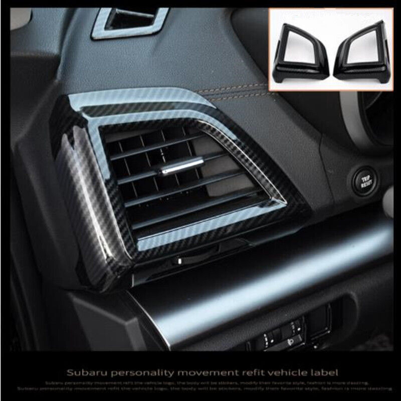Carbon Fiber Front Side Air Outlet Vent Cover For Subaru Crosstrek XV 2018~2022