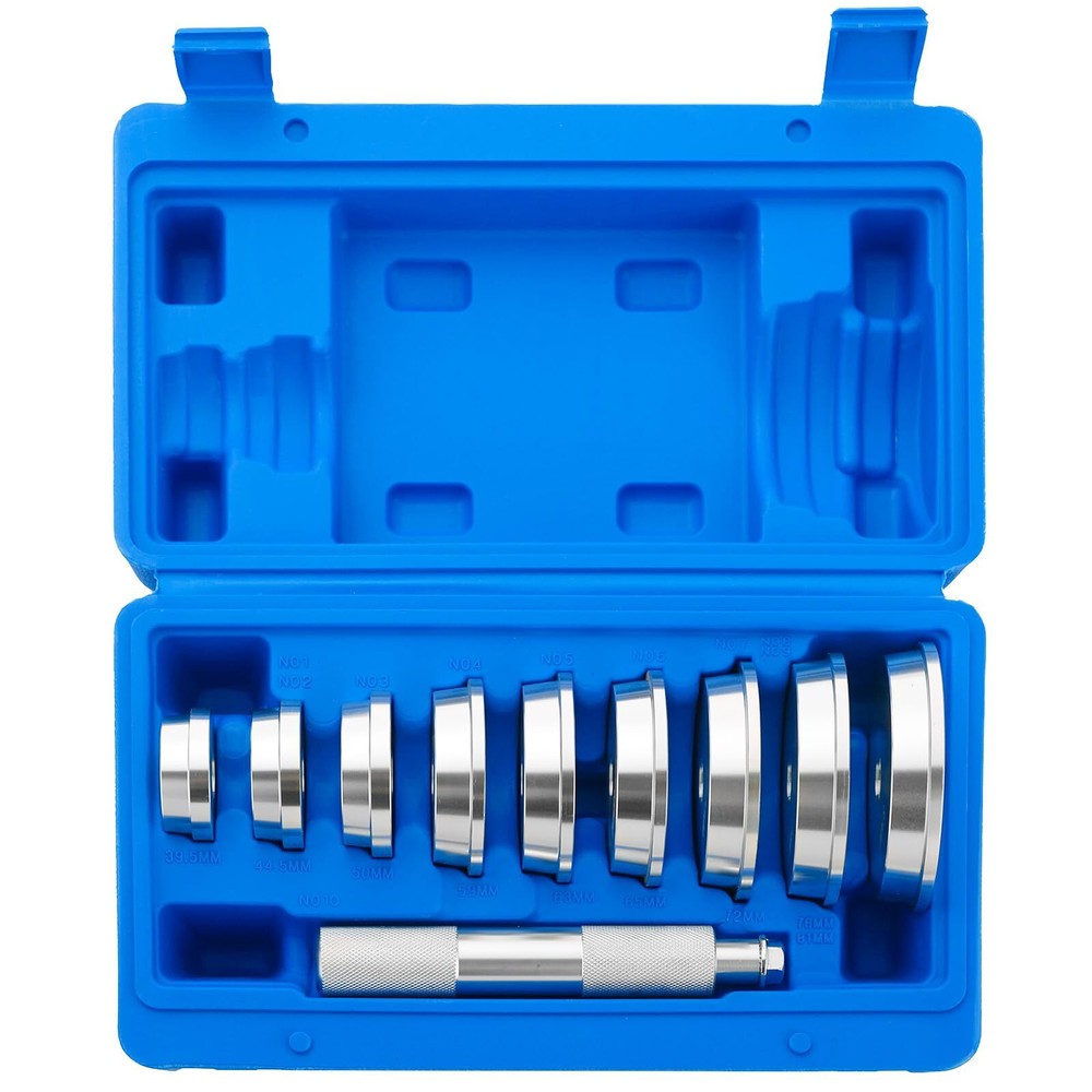 Bearing Press Kit, 10pc Universal Bearing Race and Seal Bushing Driver Instal...