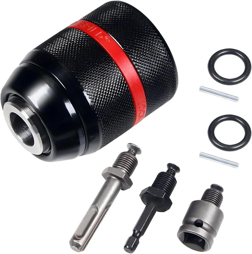 Keyless Drill Chuck for Milwaukee,1/2-20UNF Mount 1.5-13mm Self-tighten Drill Ch
