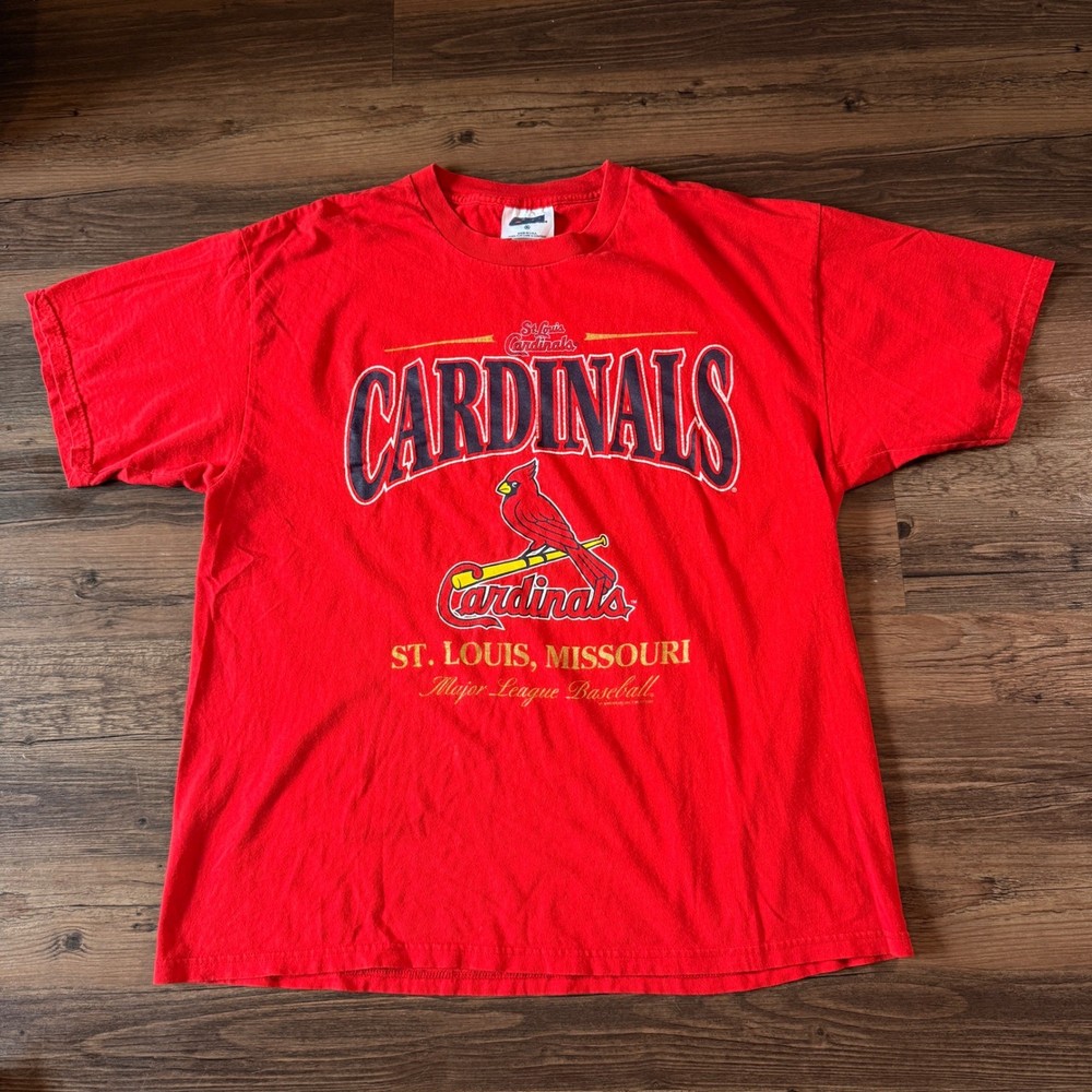 Vintage St. Louis Cardinals T-Shirt MLB Baseball Red Mens Size XL