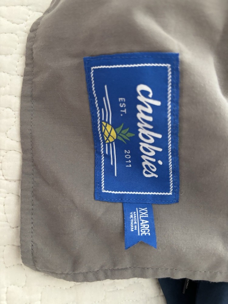 Chubbies Blue Elastic Waist Drawstring Sweat Shorts Men’s Casual Summer