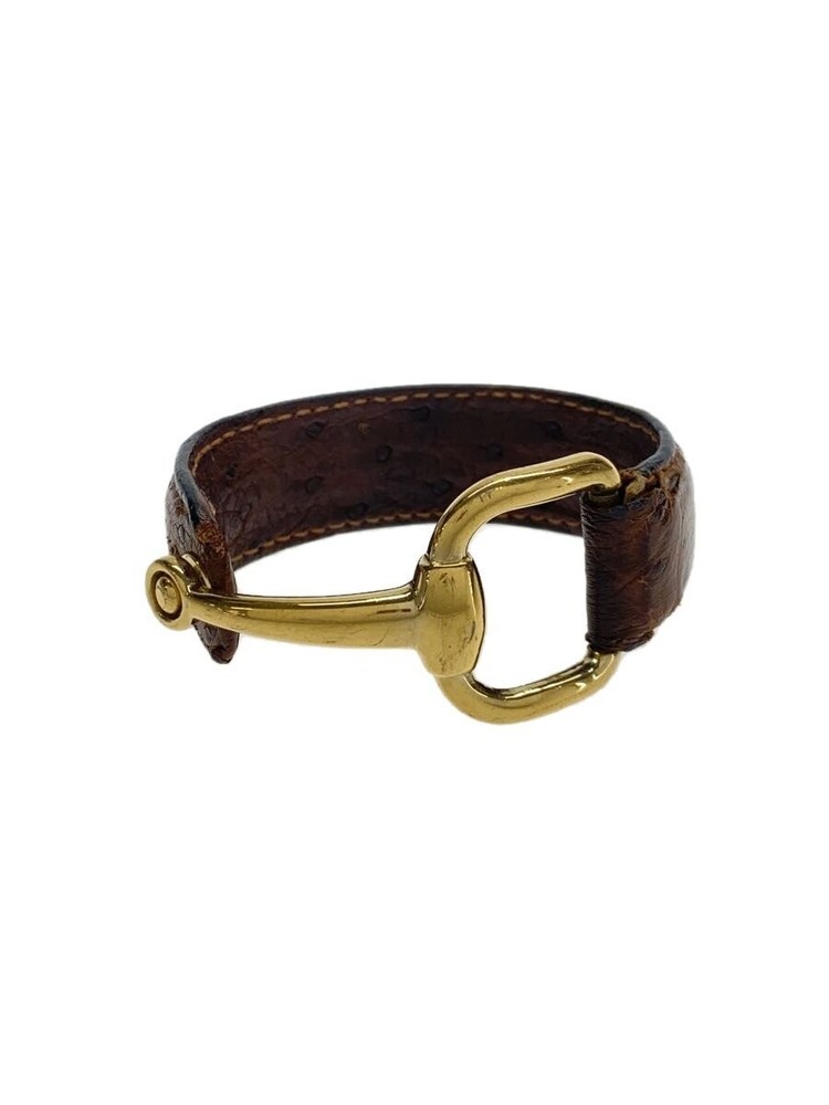 Gucci Brown Leather Bangle Belt for Women 2270