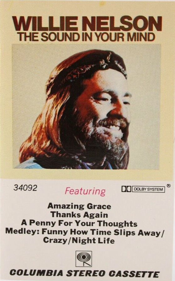 Willie Nelson - The Sound In Your Mind Cassette Tape Outlaw Country 1976 Tested