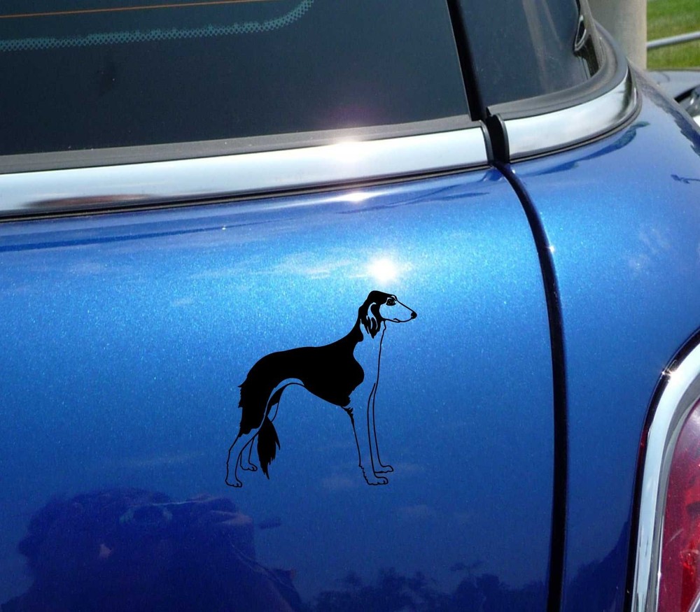 Saluki Dog Breed Graphic Decal Sticker for Car and Wall Decor