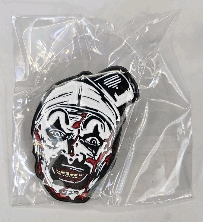Terrifier Art The Clown Mystery Lapel Pin Creepy Smile Sealed New