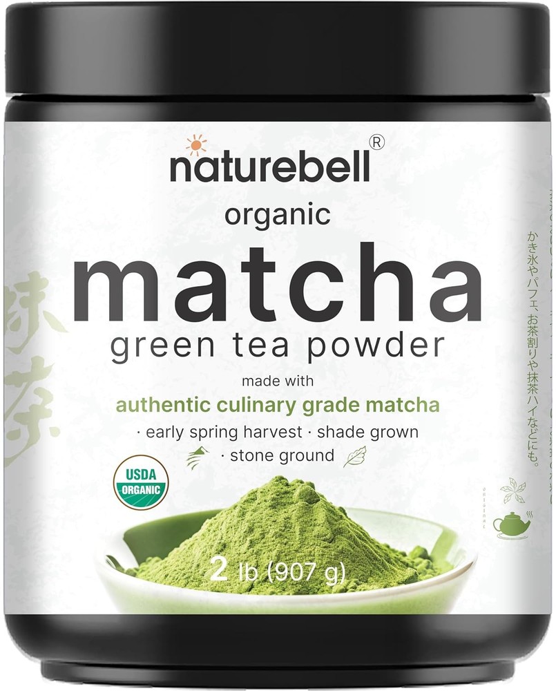 Organic Matcha Powder 2lb Unsweetened Green Tea 32oz Pack of 1