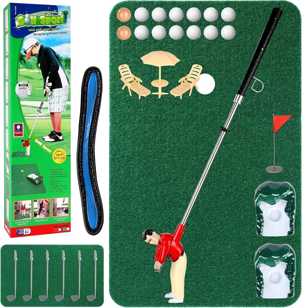 Mini Golf Games Fun Golfer on a Stick Unique Golf Gift Idea