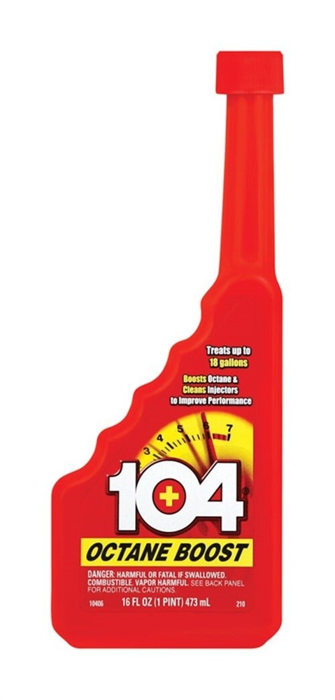 104+ 10406 Cleans injectors & Get Better Gas Mileage Boosts Octane 16 fl. oz.