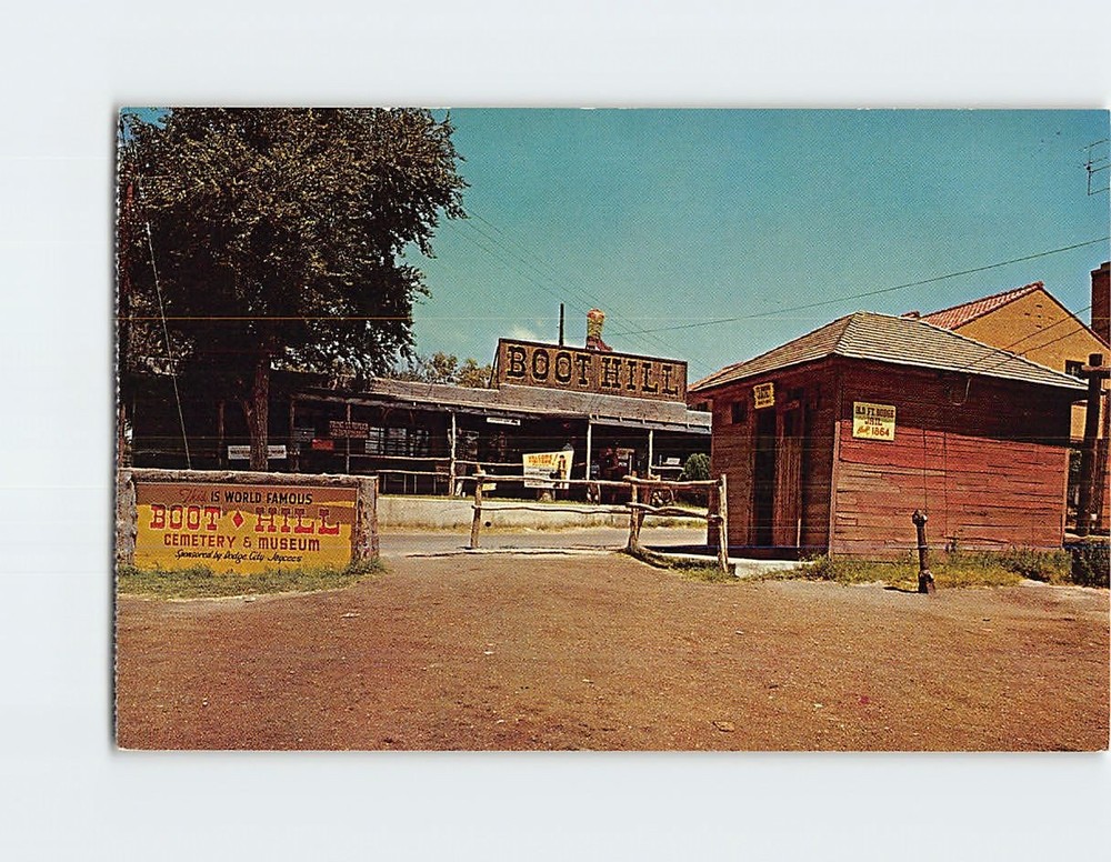 Postcard Boot Hill Dodge City Kansas USA