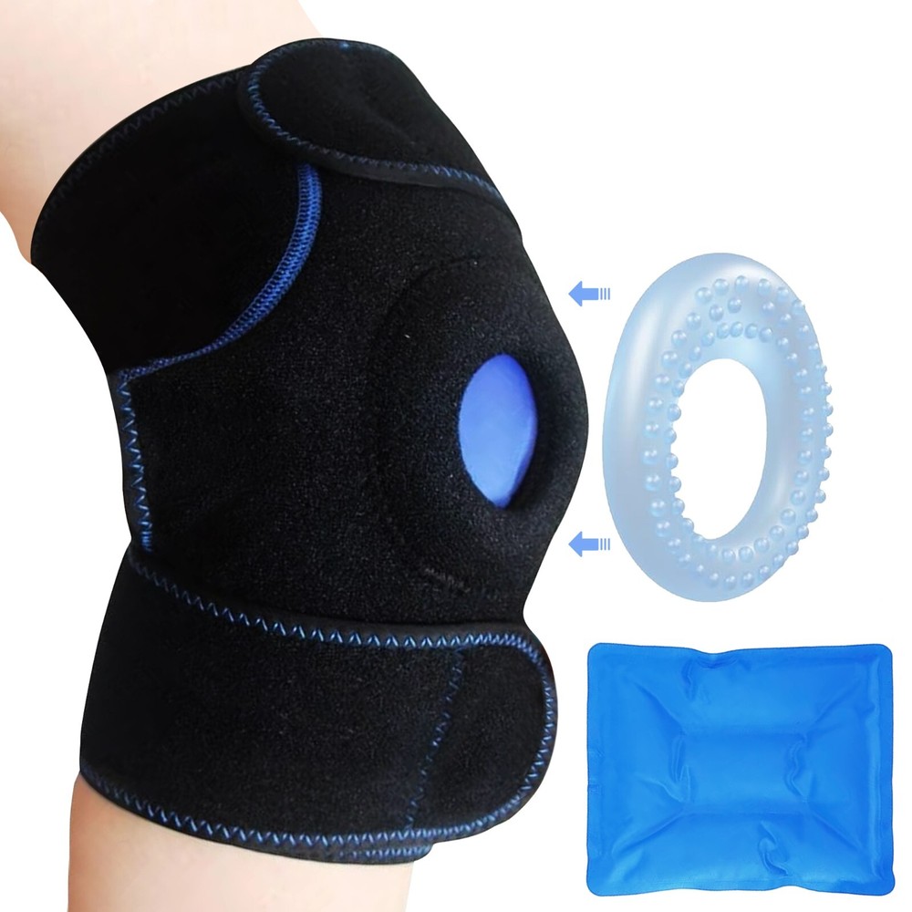 Arthritis Knee Brace with Cold/Warm Gel Therapy for Pain Relief - One Size Fits All