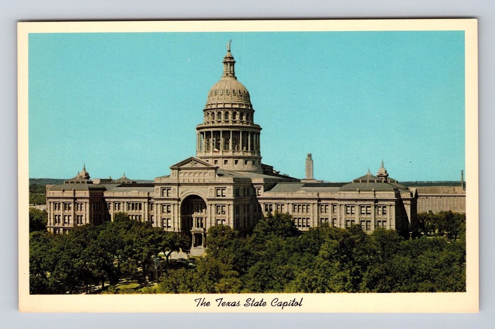 Austin TX-Texas, The Texas State Capitol, Antique, Vintage Souvenir Postcard