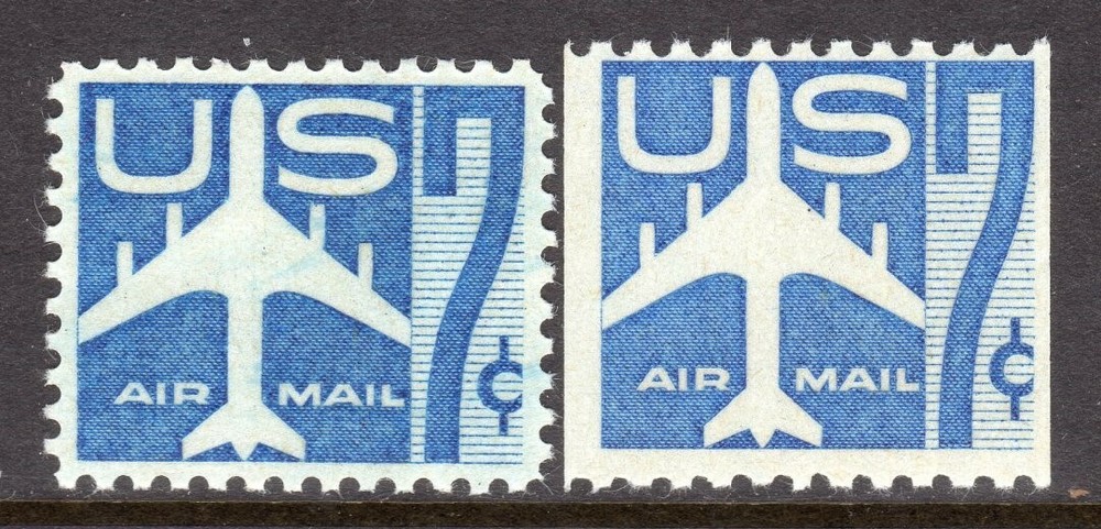 United States Scott #C 51-52 VF MNH 1958 Blue Jet Airliner