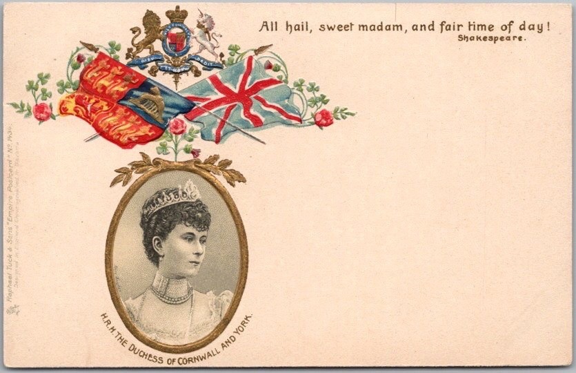 Vintage 1901 QUEEN MARY OF TECK Postcard 