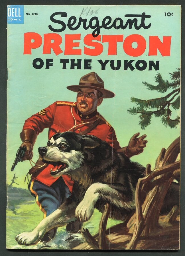 1954 #10 SERGEANT OF THE YUKON DELL COMIC BOOK....FINE-- (minus)