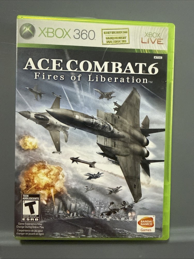 Ace Combat 6 Fires of Liberation Xbox 360 Video Game Multiplayer NTSC Live-image