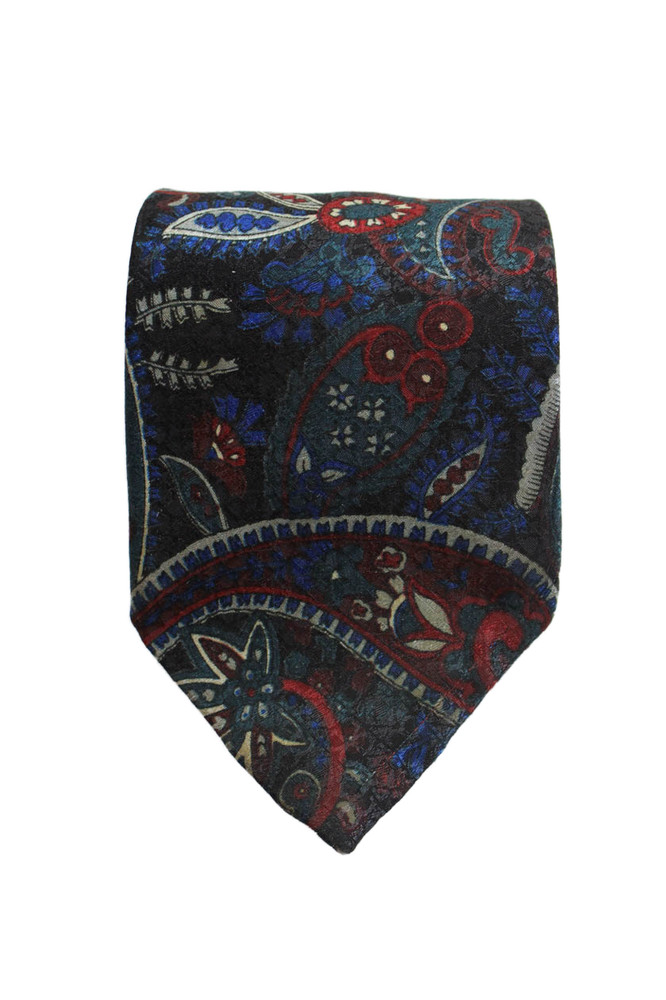 Christian Dior Men's Classic Silk Paisley Print Multicolor Neck Tie One SizeFree Shipping in US $100+ Orders | $6.95 Orders Below