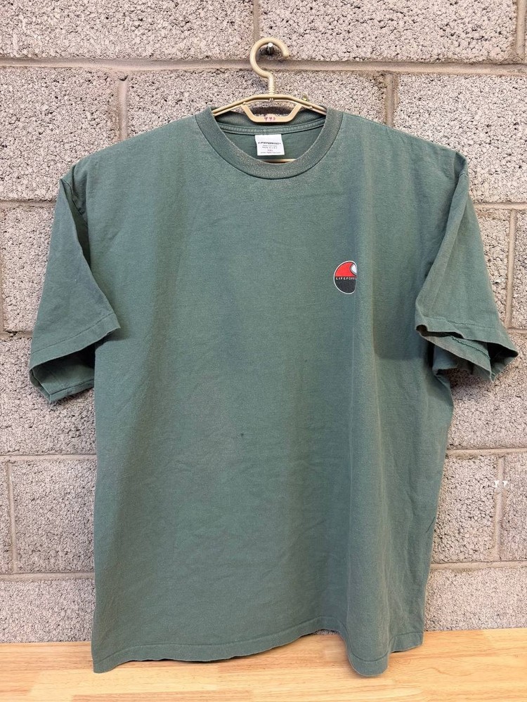 🔥 Lifeforms Bad Frog Day Graphic Tee 3XL Green Skate Surf Frog Shirt Y2K