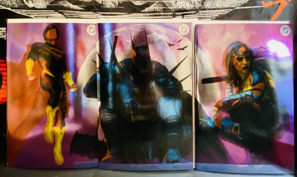 Absolute Batman Wonder Woman Superman #1  Mark Spears Connect Foil Set Dc 2025