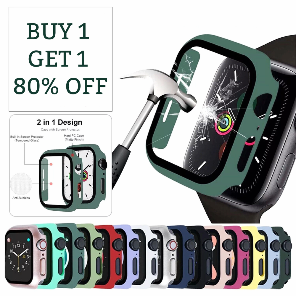 For Apple Watch Series 9 8 7 6 5 4 3 2 SE 40/41/42/44/45mm Case Cover Protector