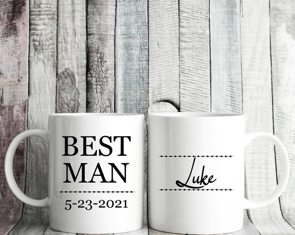 Best Man Coffee Mug Personalized Name Mug For Men Wedding Gift Man Of Honor Gift